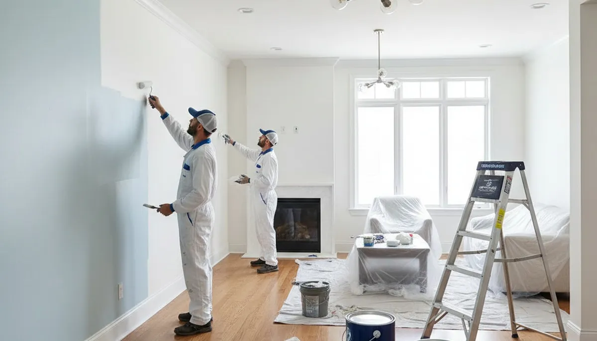 Professional interior house painting by expert painters in Madison, WI for stylish home finishes